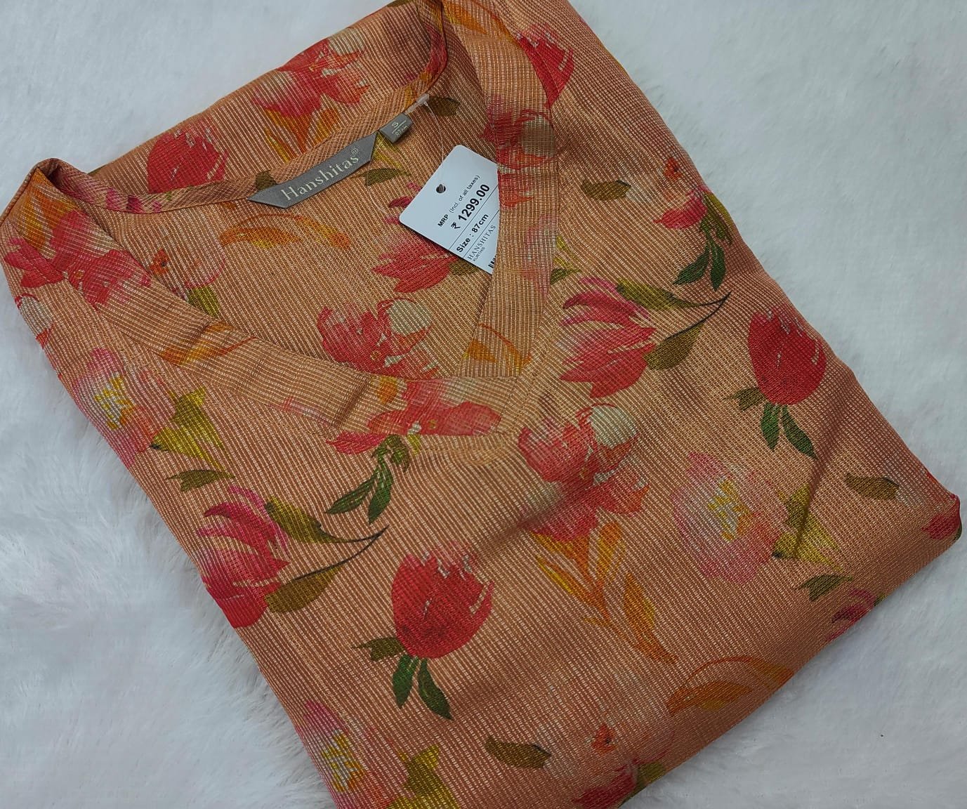 Tissue Kota Kurtis with Lining
